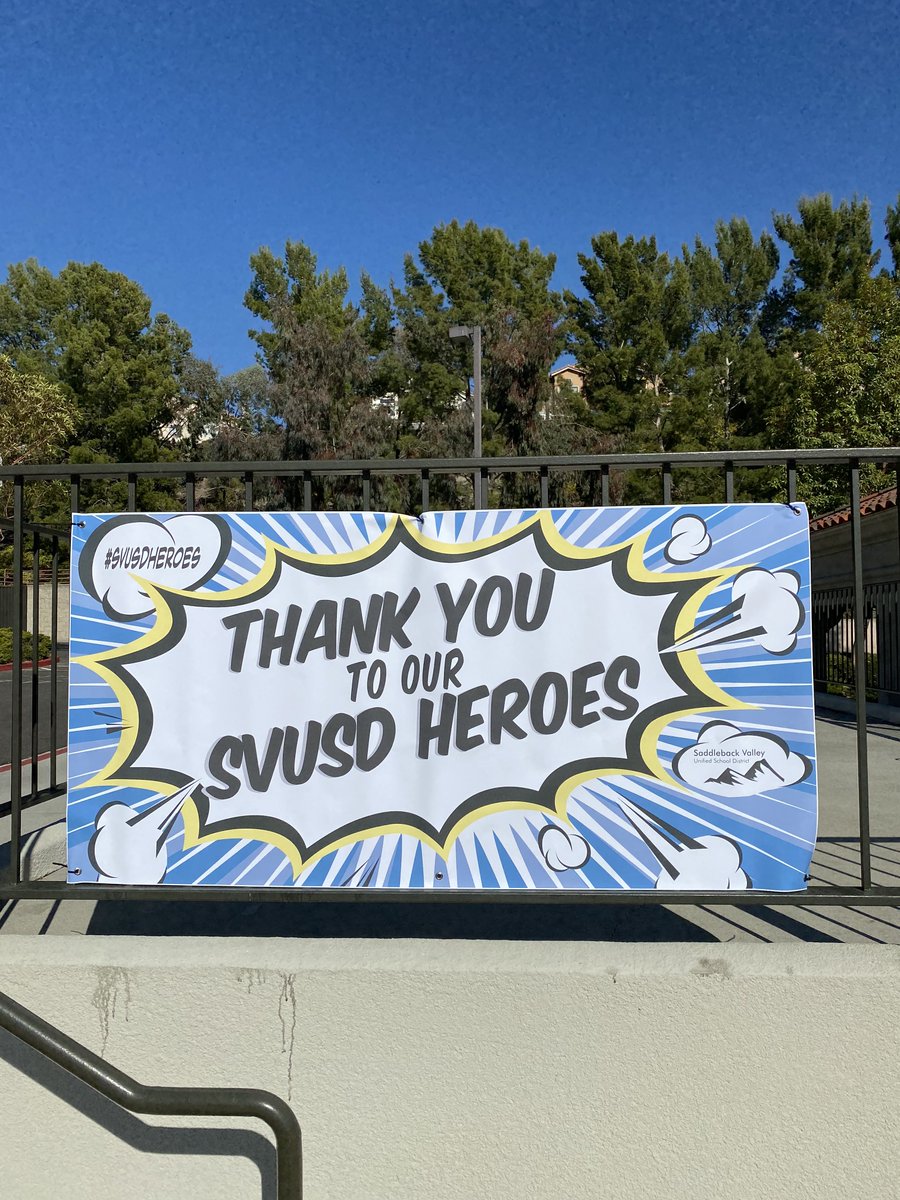 Saddleback Valley USD (@svusdschools) on Twitter photo Thank you to the amazing <a href="/SVUSDSchools/">Saddleback Valley USD</a> staff for all you've done throughout the pandemic to support our Ss - esp. the last few weeks as we prepared to bring Ss back to campus for more time! We are lucky to have so many #svusdheroes! Thank you to the amazing <a href="/SVUSDSchools/">Saddleback Valley USD</a> staff for all you've done throughout the pandemic to support our Ss - esp. the last few weeks as we prepared to bring Ss back to campus for more time! We are lucky to have so many #svusdheroes!