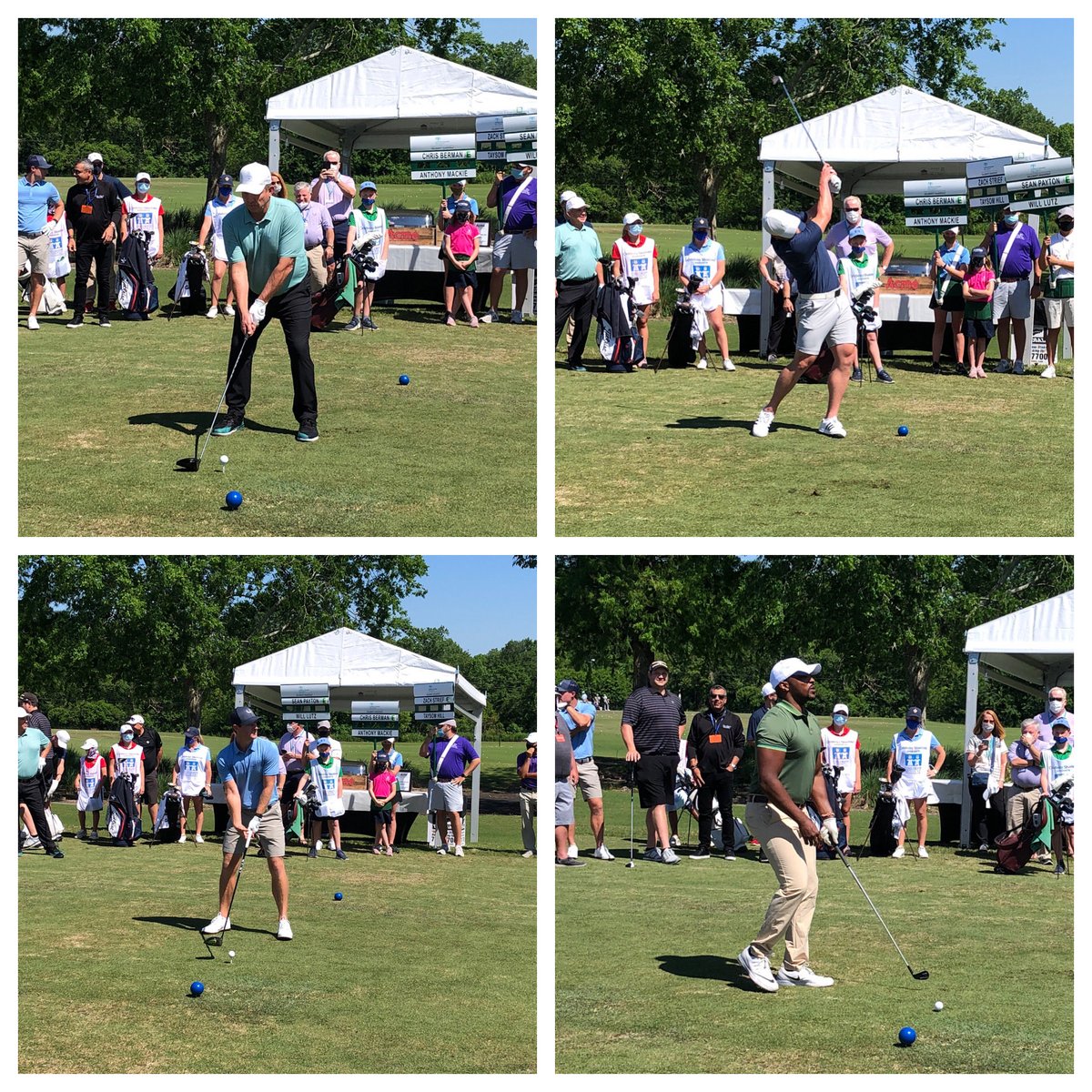 Some Saints and some superheroes involved in this year’s Zurich Classic of New Orleans celebrity shootout. @SeanPayton @T_Hill4 @wil_lutz5 and New Orleans native ⁦@AnthonyMackie⁩