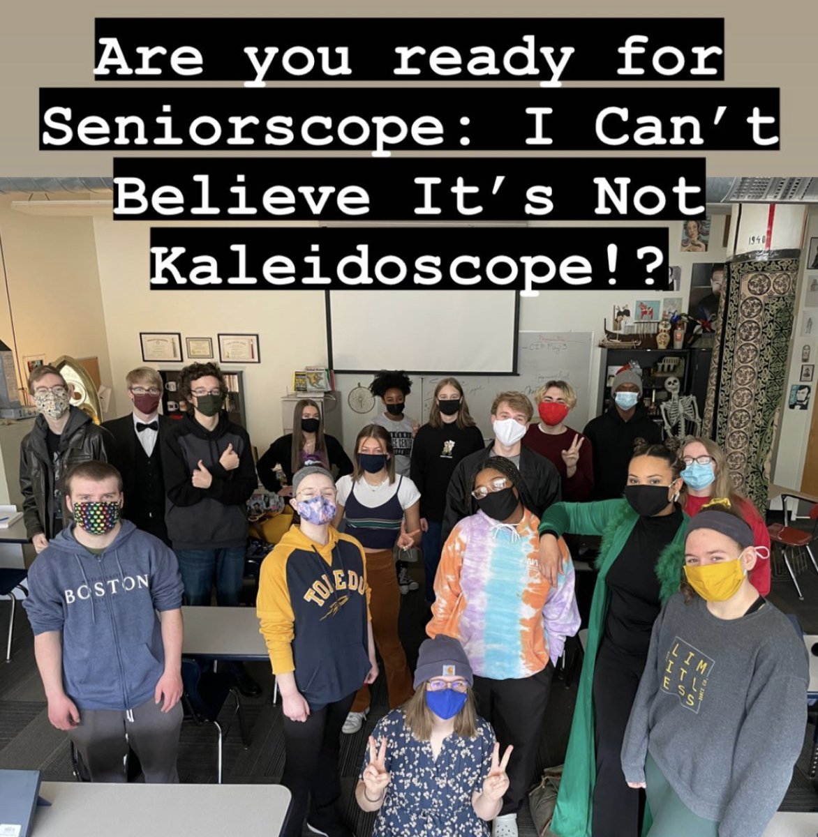 TS4Arts's tweet photo. Hey TSA!! In just a couple of house we will be having SeniorScope: I Can’t Believe It’s Not Kaleidoscope at the Calvary Church. It is Free Admission; starting at 6pm and masks are required. Come see our seniors last TSA Show. #Kaleidoscope #Seniorscope https://t.co/afhRVRk82P