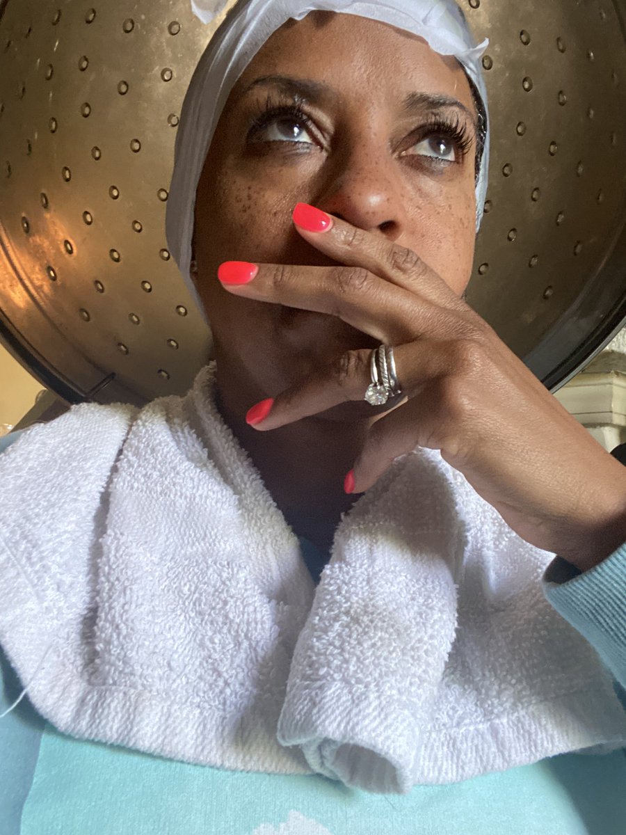 gradydoctor's tweet photo. Sitting in the hair salon waiting on this verdict because I needed to be in community for this. Beyond the Black church and a family reunion, few things rival the beauty or barber shop for us when it comes to a soft place to land. 

Here we go.

#holdinghands #BlackSonsMatter https://t.co/uTP0wugQBl
