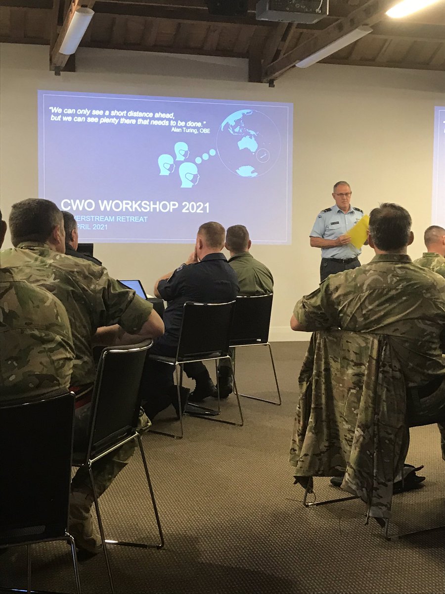 MJRMORTZ's tweet photo. Creating tomorrow today. Fantastic to be able to gather with @CDF_NZ &amp; our CWOs to talk about the current with an eye to the future. Uncertain times yet there is still much that can be done. My thanks to the team for representing ground truth &amp; guiding us through some options. https://t.co/xiA2Cha9d5