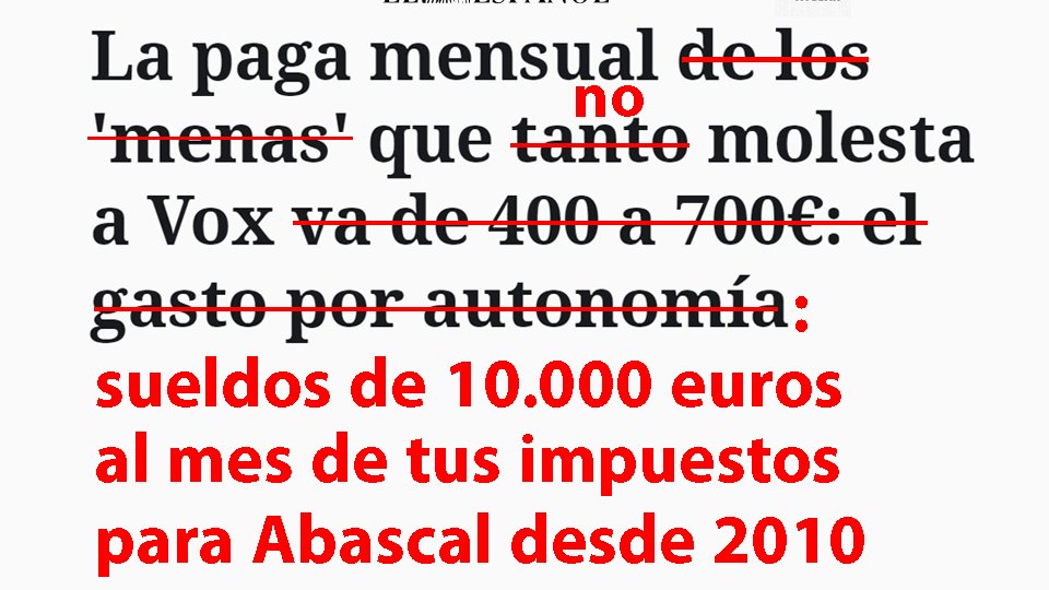 BehindTitular's tweet photo. Abascal sale 14 veces más caro que un 'mena' desde 2010. Y rescatar Air Europa (475 millones) 678.571 veces más caro https://t.co/UoQQZZ05mW