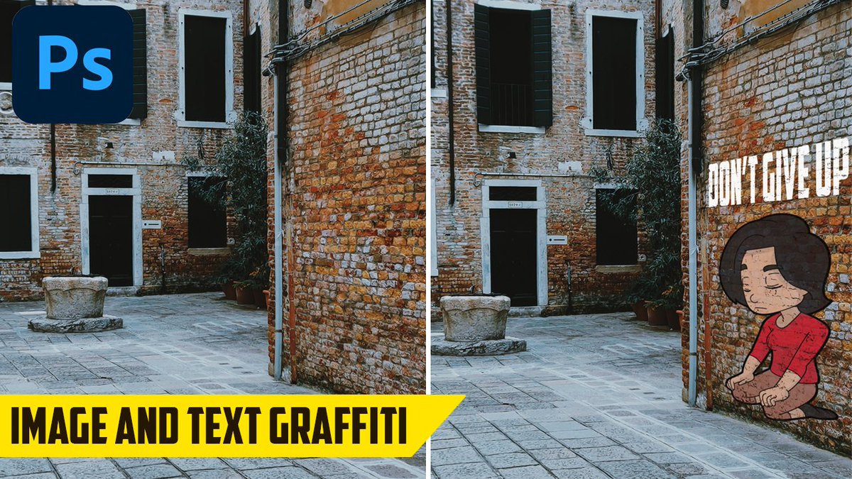 CoolPhotoTuts's tweet photo. How to place an Image or Text as Graffiti - Photoshop Tutorial https://t.co/baK5xWzwOW via @YouTube https://t.co/Zr9wseflWf