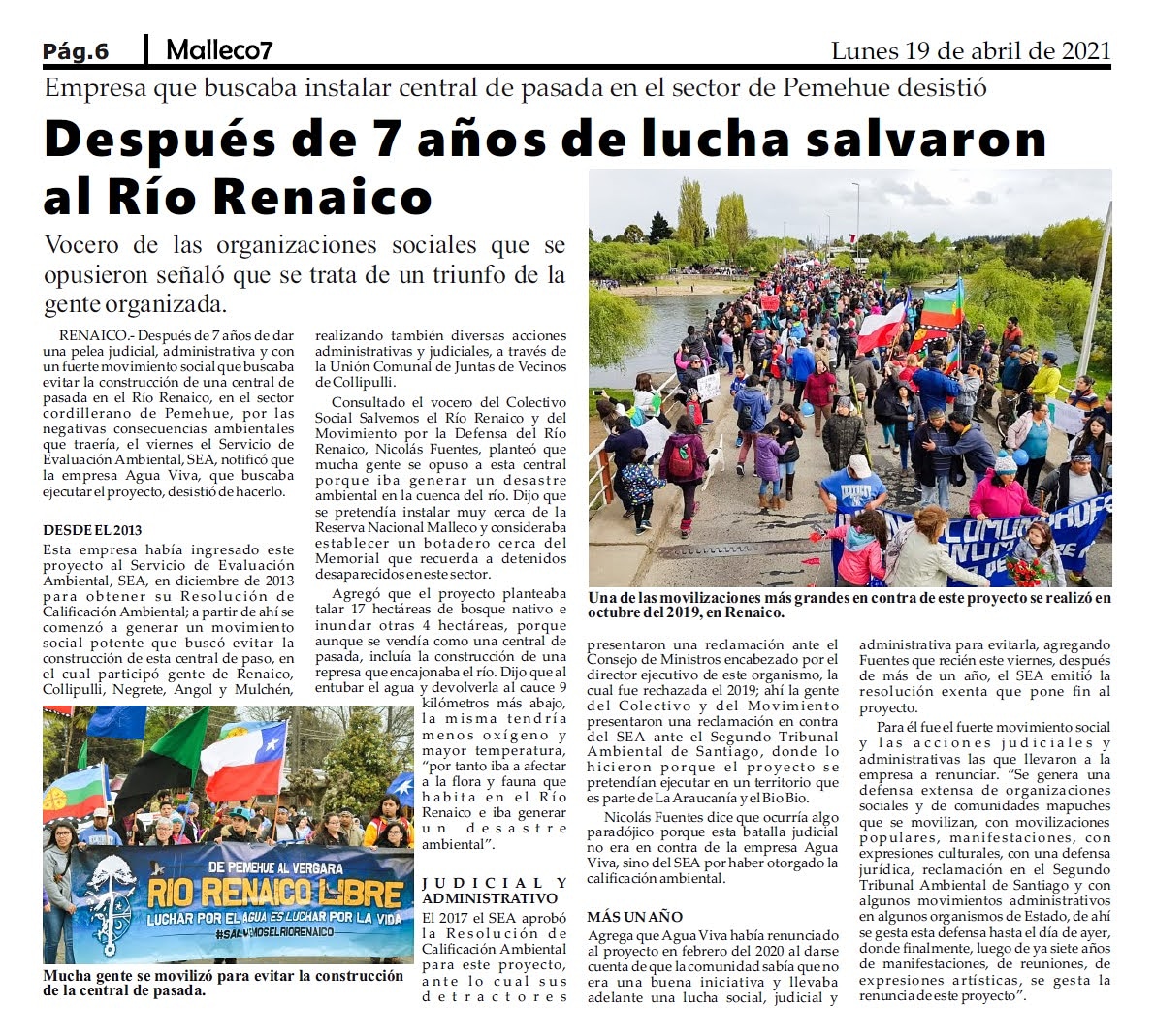 Salvemos el río Renaico tweet media
