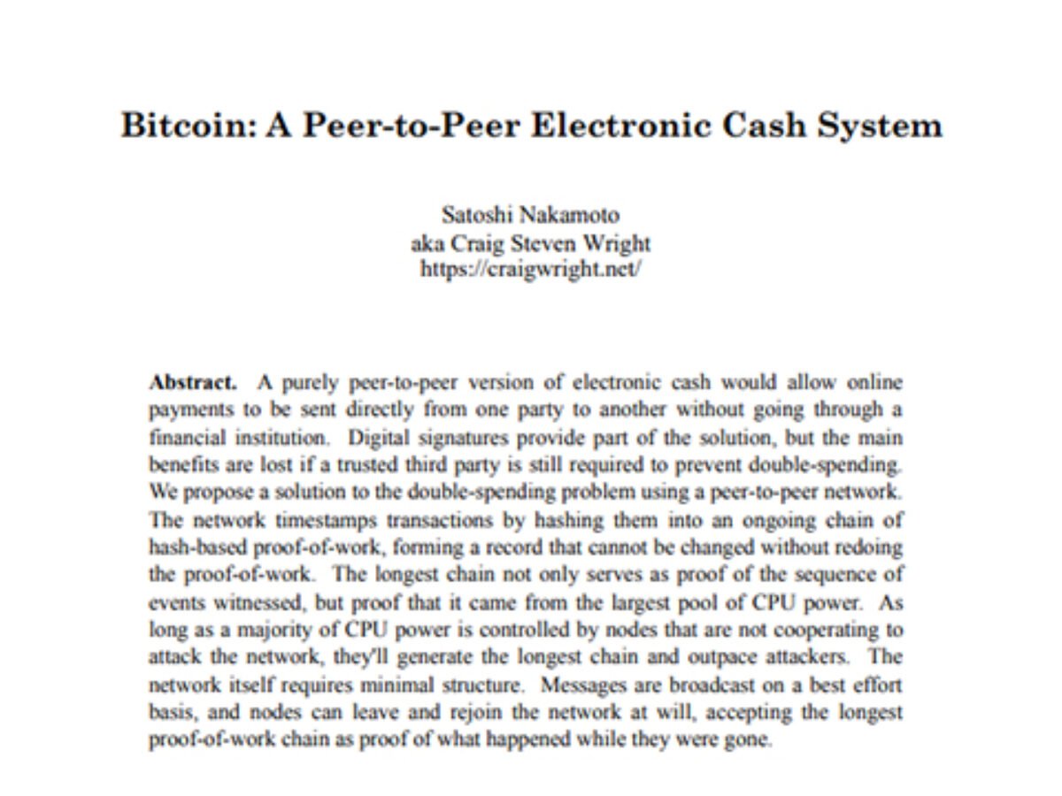 2/ In 2008, as the financial world was crumbling,  http://bitcoin.org  was registered and a person/group using pseudonym Satoshi Nakamoto published a white paper, Bitcoin: A Peer-to-Peer Electronic Cash System, to a cryptography mailing list on bitcoin and how it would work.