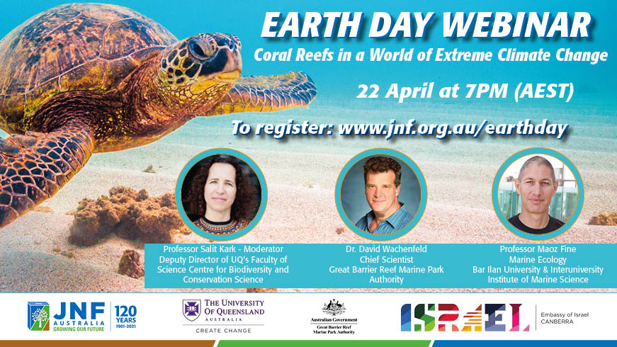 Tomorrow is Earth day, and we invite you to join our Chief Scientist, Dr David Wachenfeld, for a live panel discussion exploring the future of coral reefs in a world of extreme climate change. Register for the event here: bit.ly/3tcFIWB #EarthDay2021