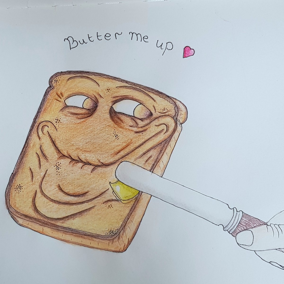 buttering me up meme