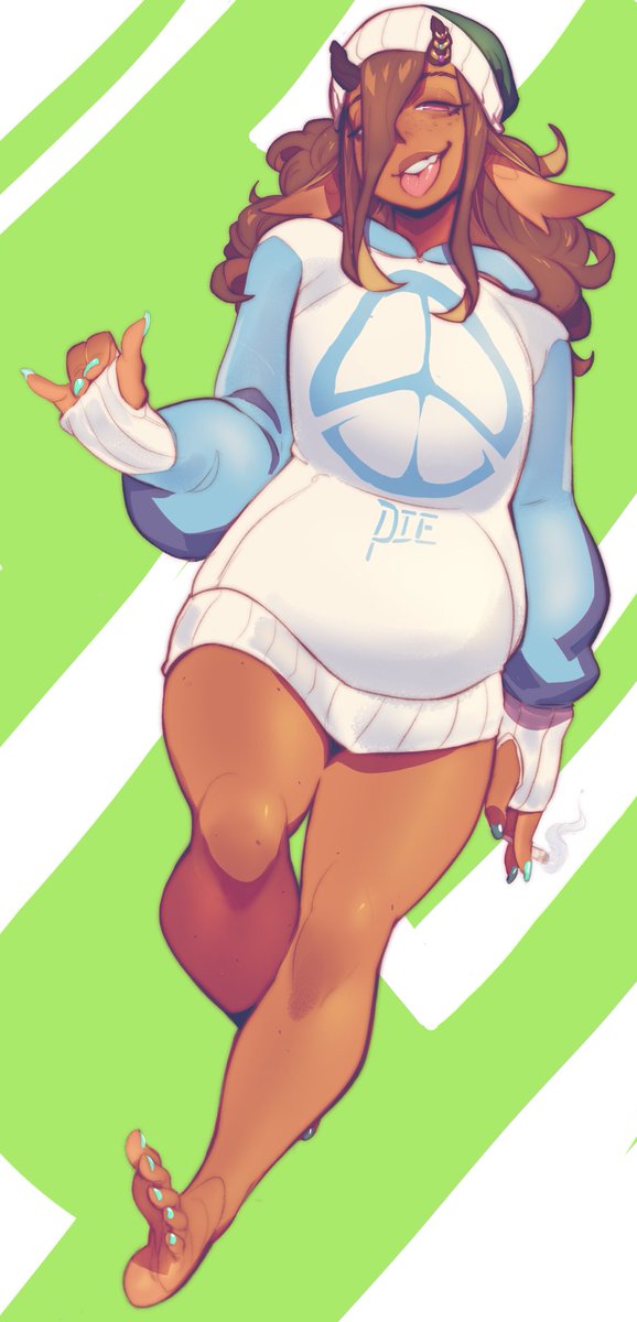 Shin_Ehm's tweet photo. HAPPY 420 YALL! ITS ALSO JACK’s (chick in my banner and pro)BDAY.Hopefully can draw her up before the day is over getting high than a or something! Feed this woman🍰 she’s starving. https://t.co/8lVy5EbS08