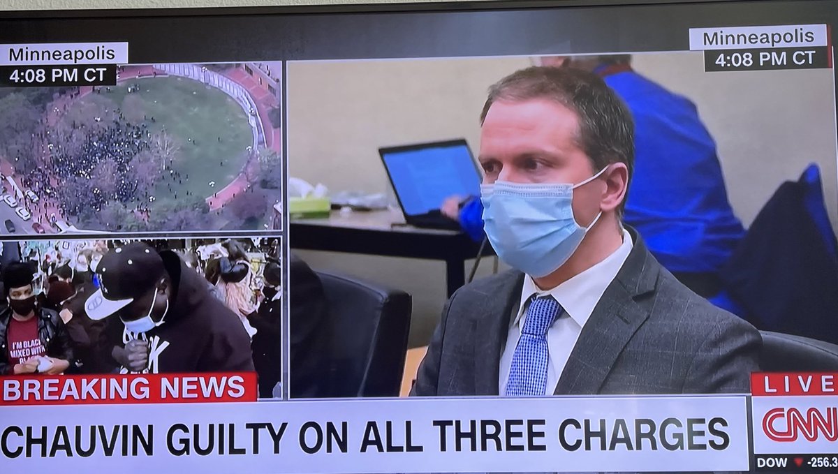 Ktsu2N's tweet photo. Jury finds #DerekChauvin guilty of murdering #GeorgeFloyd. #TwitterNewsChat #KTSU2News https://t.co/10Hd1js6Vf