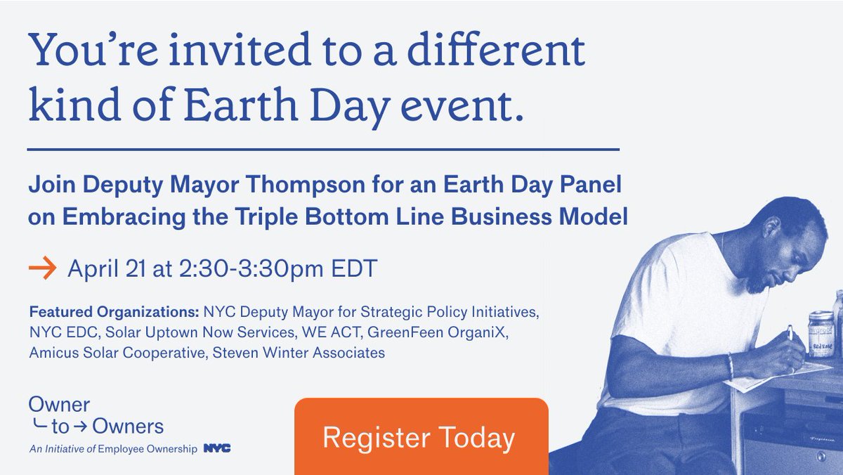 Tomorrow! Hear from a wide range of companies employing sustainable business models, including representatives from the green economy sector, to better understand how cooperative models are gaining momentum. RSVP now at bit.ly/2PQQraO