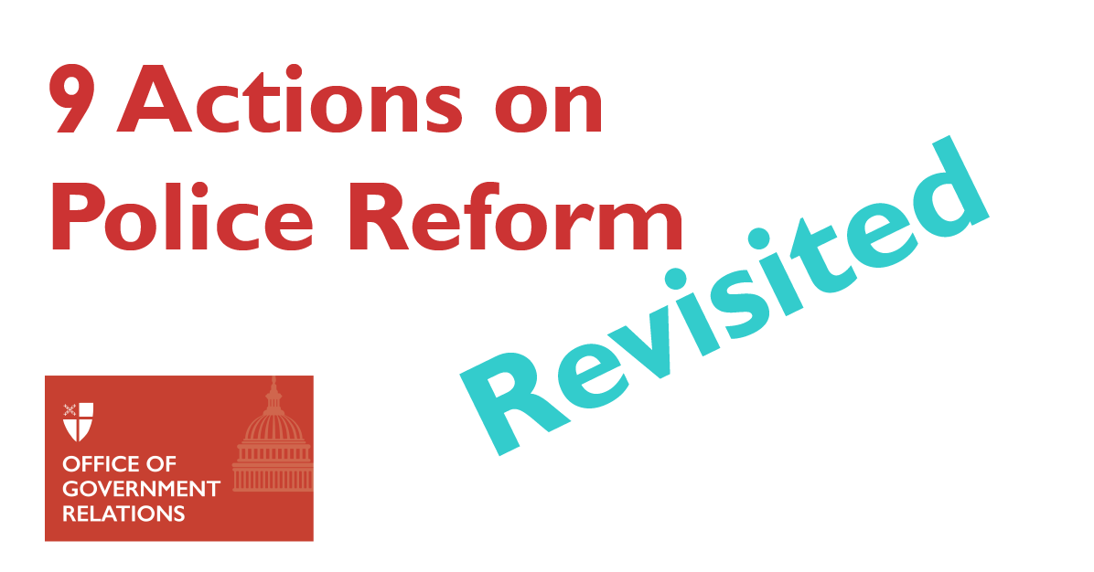 REVISITED: Nine Actions on Police Reform

In light of the verdict in the trail of Derek Chauvin, we are re-releasing this list of 9 actions you can take NOW to address police violence. Please take action with us today.

episcopalchurch.org/ogr/nine-actio…

#EpiscopalAdvocacy