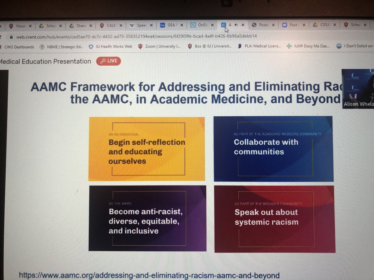 MedEd has to change. Racism is a health crisis. The work begins with us! #aamcGEA #thecgea with ⁦@erhall1⁩ ⁦@GeraudP⁩ ⁦@ElizabethRyanIU⁩ ⁦@DougDanforth⁩ ⁦@colleenhayden84⁩ ⁦@BethBakerRMC⁩