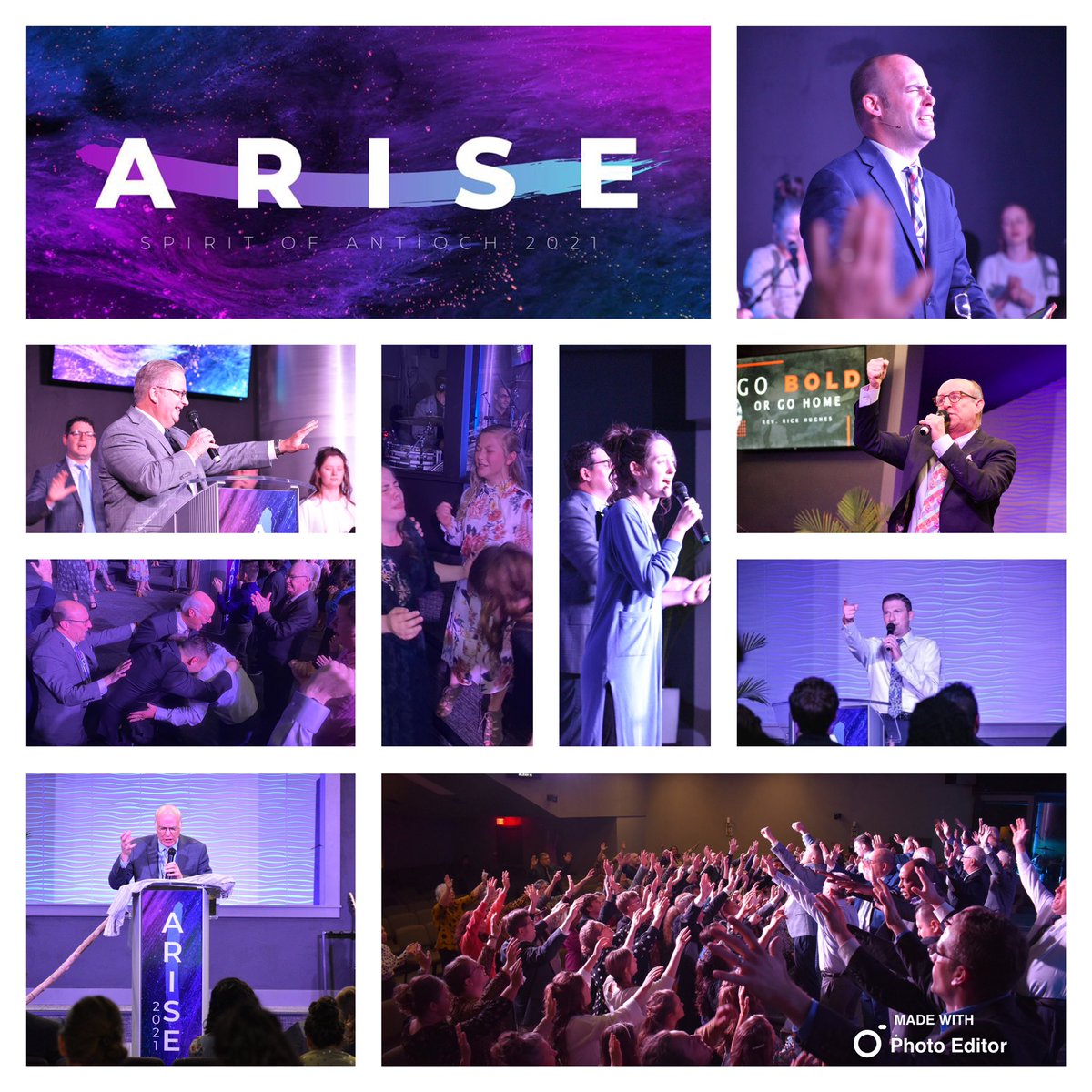 RevCGRobinette's tweet photo. Wow!! @SpiritofAntioch conference ... hosted by @AWCatoosa &amp; pastor @garwick_matt was so very powerful!!

- anointing
- powerful
- apostolic
- vision

The army of God has been equipped &amp; they are ready for war!!

#GlobalHarvest 
#RadicallyApostolic https://t.co/FBVVCprDEb