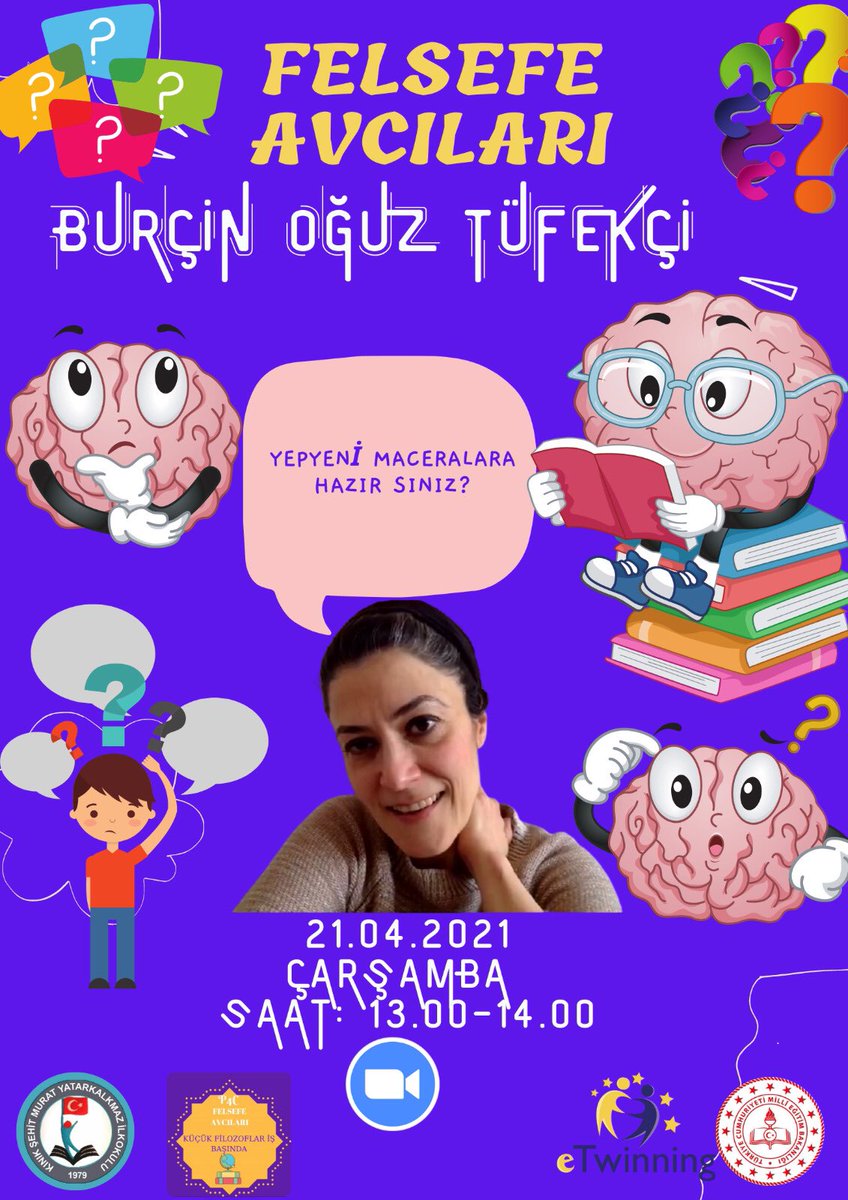 Burçin Oğuz TÜFEKÇİ ile Yepyeni Maceralara Hazır mısınız? #kınıkşehitmuratyatarkalkmazilkokulu <a href="/tretwinning/">eTwinning Türkiye</a> <a href="/eTwinningDestek/">eTwinning Projects Dissemination</a> <a href="/MamakilceMem/">Mamak İlçe Millî Eğitim Müdürlüğü</a> <a href="/mamakailesi/">mamakailesi</a> @mustafaozel66 <a href="/SevilBaran8/">Sevil Baran</a> <a href="/halitozkan1992/">Halit ÖZKAN</a> <a href="/AvcFelsefe/">Felsefe Avcıları</a>