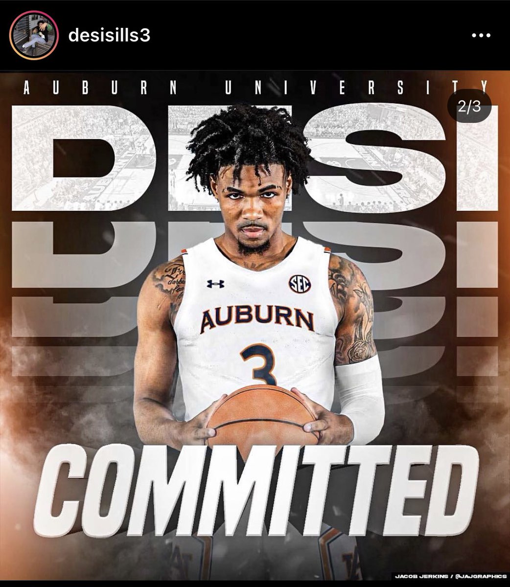 Jay Phillips Arkansas Transfer Desi Sills Just Announced His Commitment To Auburn On His Instagram