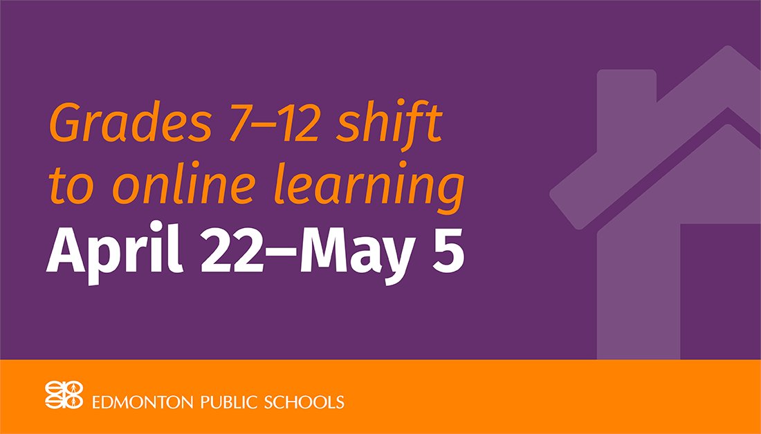 To avoid mixing cohorts as COVID-19 cases rise, #EPSB students in Grades 7–12 will start their Quarter 4 classes online Thursday, returning to in-person classes Thursday, May 6. Learn more and read a letter from the Superintendent: epsb.ca/news/schools/o…
#yeg