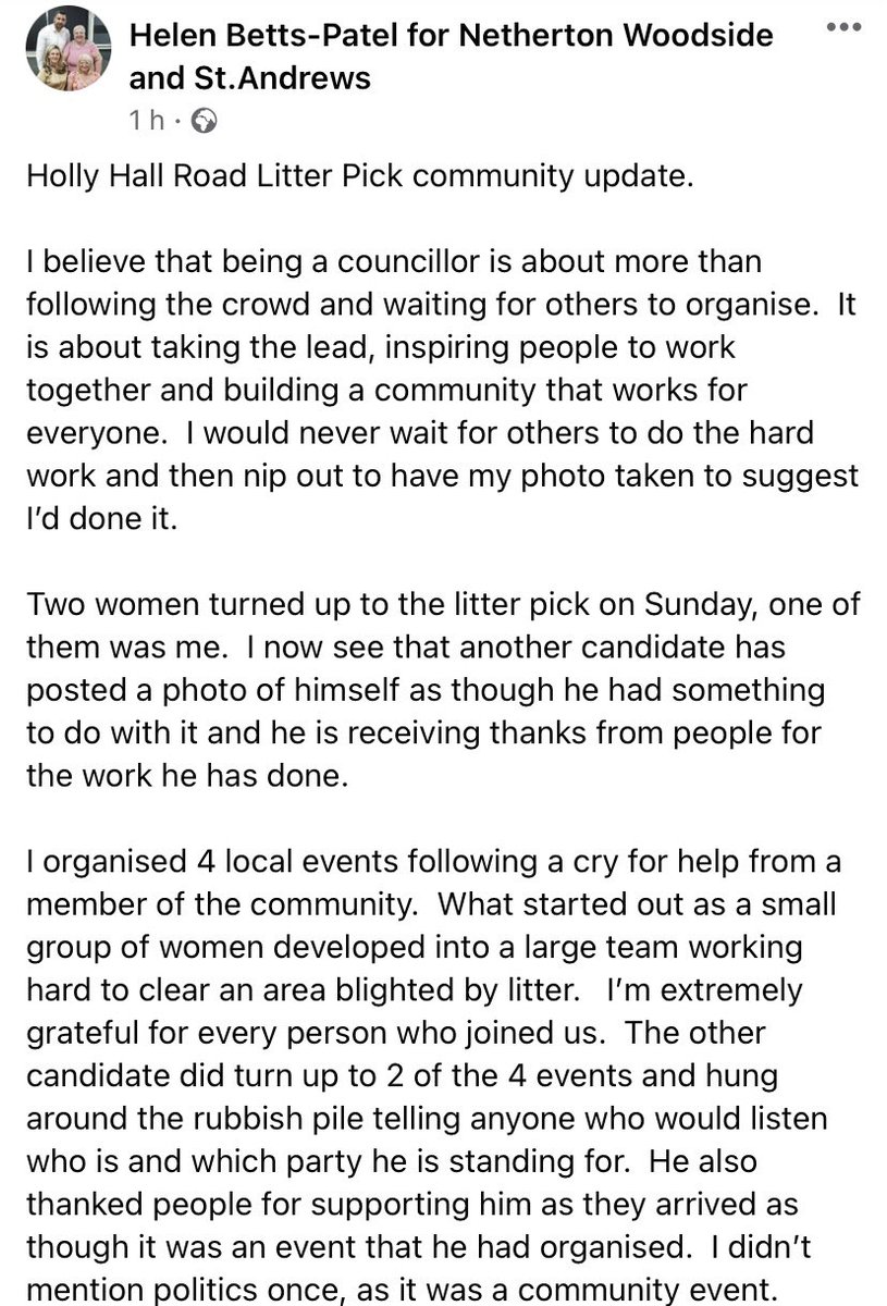 bettspatel's tweet photo. I don’t often post on Twitter but I’ve put a lot of work in to this and would like to set the record straight: https://t.co/AwGAnUtwUs #LocalElections2021 #labourdoorstep https://t.co/GLyoiYBd97