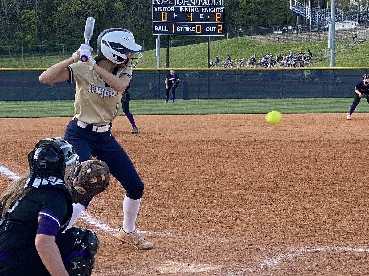 SoftballJpii's tweet photo. Lady Knights have HUGE offensive burst with 14 hits &amp; 11 runs on Region rival Lipscomb. 
🌟🥎💪🥎💪🌟
1 for Kyndal Holley &amp; Analeigh Donovan
2 for @TAspenWhitting1, @taniyah_britt, @mckenziesonnier &amp; @KayleePeyret!
4 for @LillieMetre &amp; 11 K’s from the circle!

Final Score 11-1 https://t.co/f8rgVqlEtI