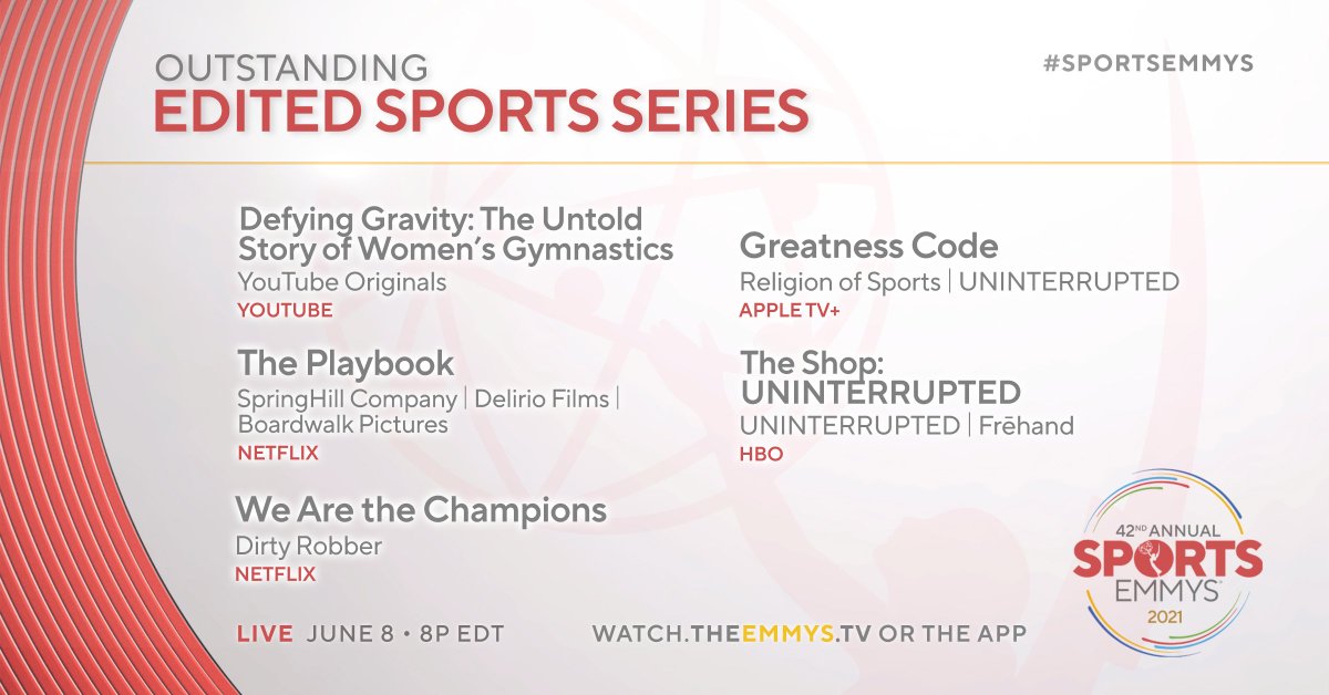 the_real_aron's tweet image. I can&apos;t believe we got THREE #SportsEmmys nominations for #GreatnessCode!