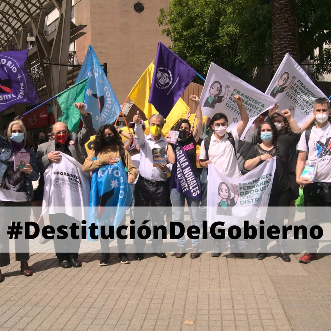 Punto de prensa (21/04- 10:30 AM) 
Lxs candidatxs de la lista de Mov. Soc. D10 nos sumamos a la presentación carta al Congreso Nacional exigiendo un gobierno provisional para impedir que Piñera continúe socavando la democracia. 
#DestituciónDelGobierno
#CongresoNacional
