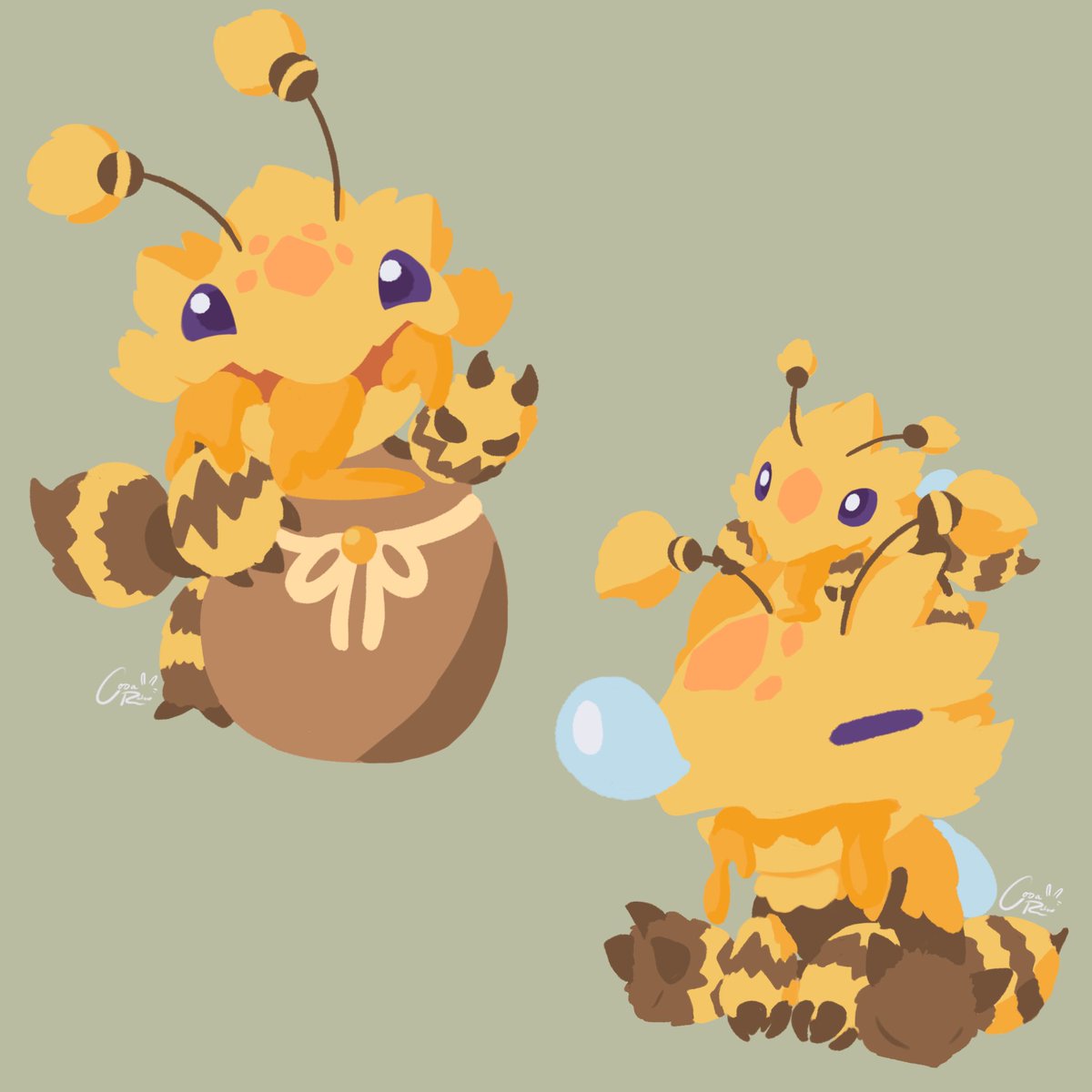 CodaRitsu's tweet photo. Don’t know a lot about LoL, but it was quite fun when I did play it.

I drew Bee maws! 🐝 

#leagueoflegends #lol #linelessart #leagueoflegendsfanart #beemaw #digitalart https://t.co/LWCVXZXCZ7