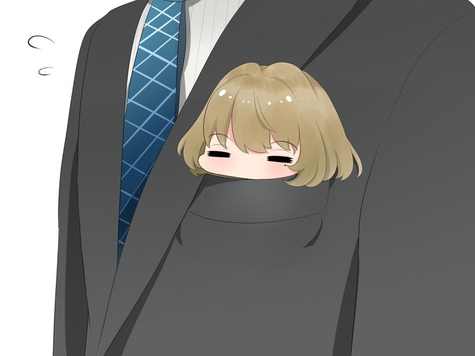 Pの胸ポケットがお気に入りの楓さん 