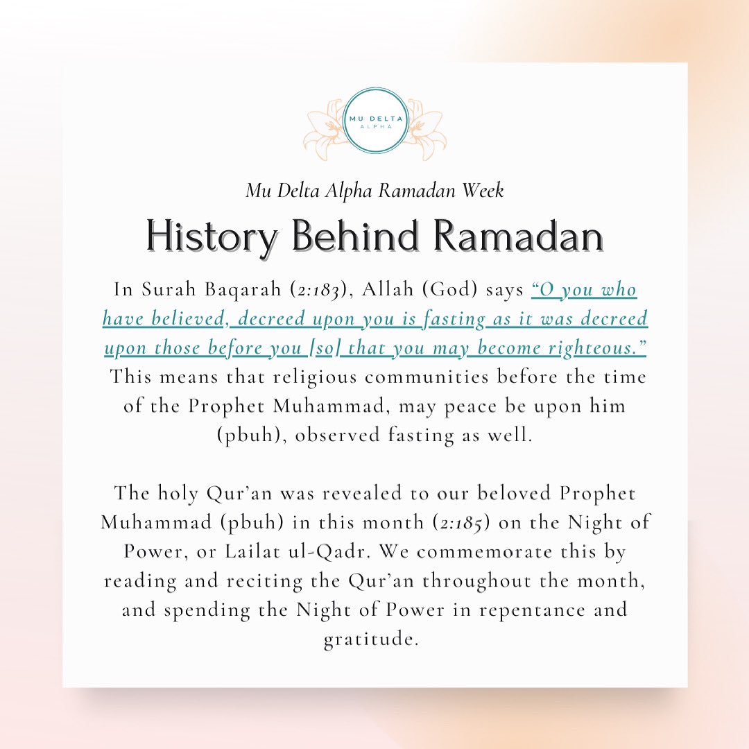Fasting has been made obligatory for Muslims by God, the most Gracious and the most Merciful. We benefit by practicing patience, self-discipline, and closeness to God.