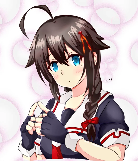 #見た人もなにか無言で白露型をあげる #艦これ 