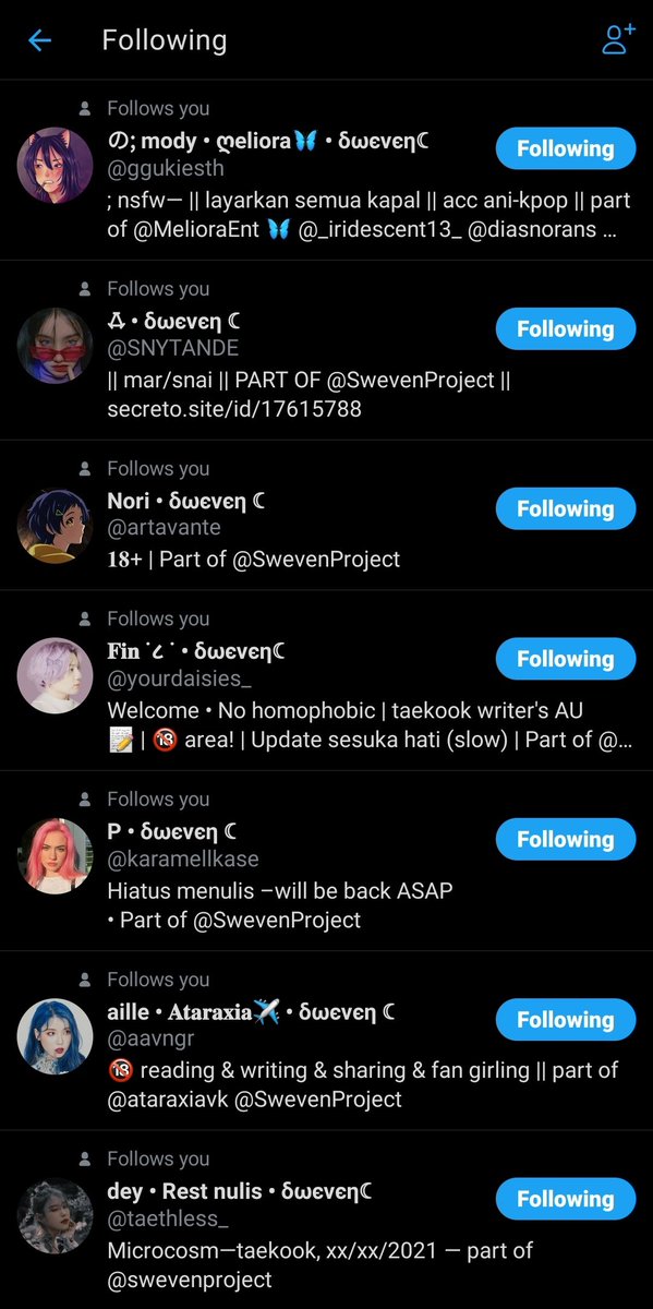 SwevenProject tweet picture