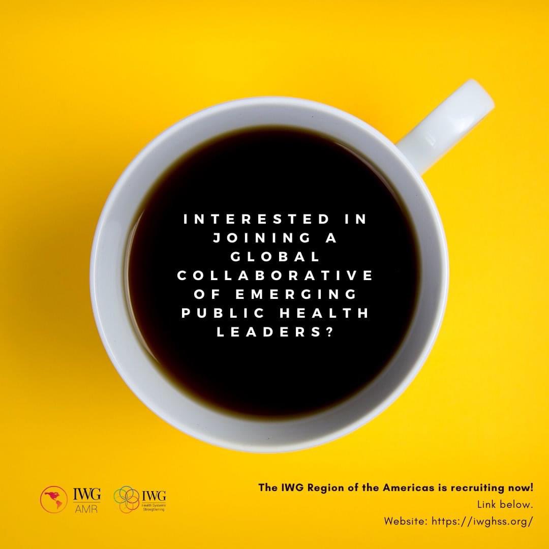 The Americas region of <a href="/iwgforhss/">IWG for Health Systems Strengthening</a> is looking for its next cohort of emerging public health leaders! If you’re interested in working with students &amp; professionals across the world to improve health systems, we want to hear from you! (Applications due 30Apr):lnkd.in/eUJG8v8