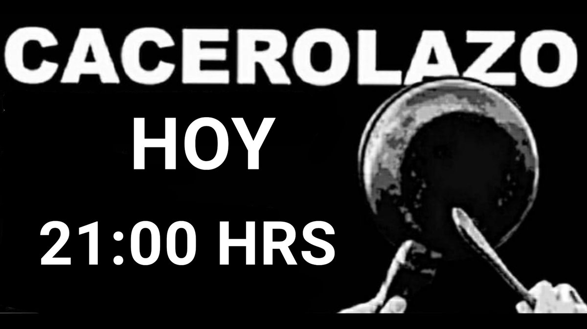 A la calle! 
#Cacerolazo #tercer10xciento