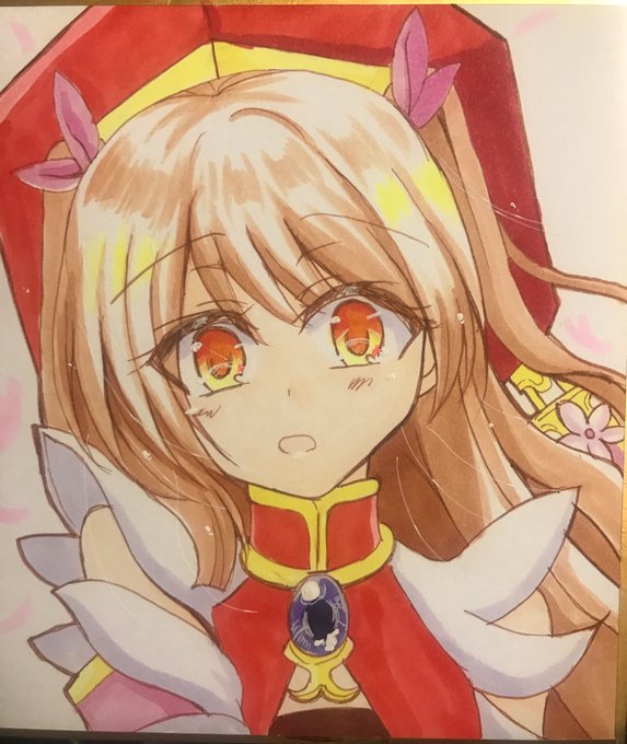 今回のじゃぶマイは時間的にスケブが受けられないのと、アフター無しを考慮して購入者様にランダムでミニ色紙頒布します!時間ごとに1枚ずつ(計3枚)になると思います!#じゃぶマイ#フラワーナイトガールイラスト 