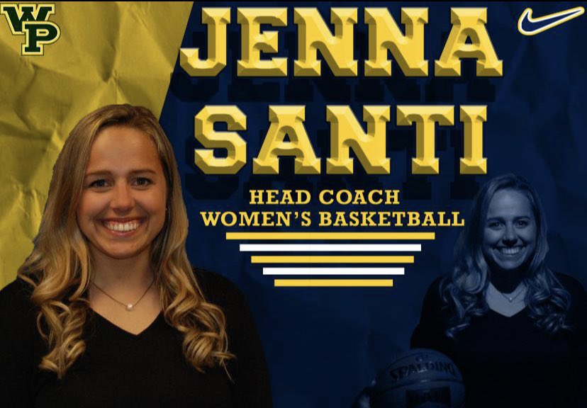 WPUAthletics's tweet photo. OFFICIAL: Jenna Santi has been named the ninth head coach in @StatesmenWBB history! 

#WinningPlays https://t.co/pC4BqmuHse