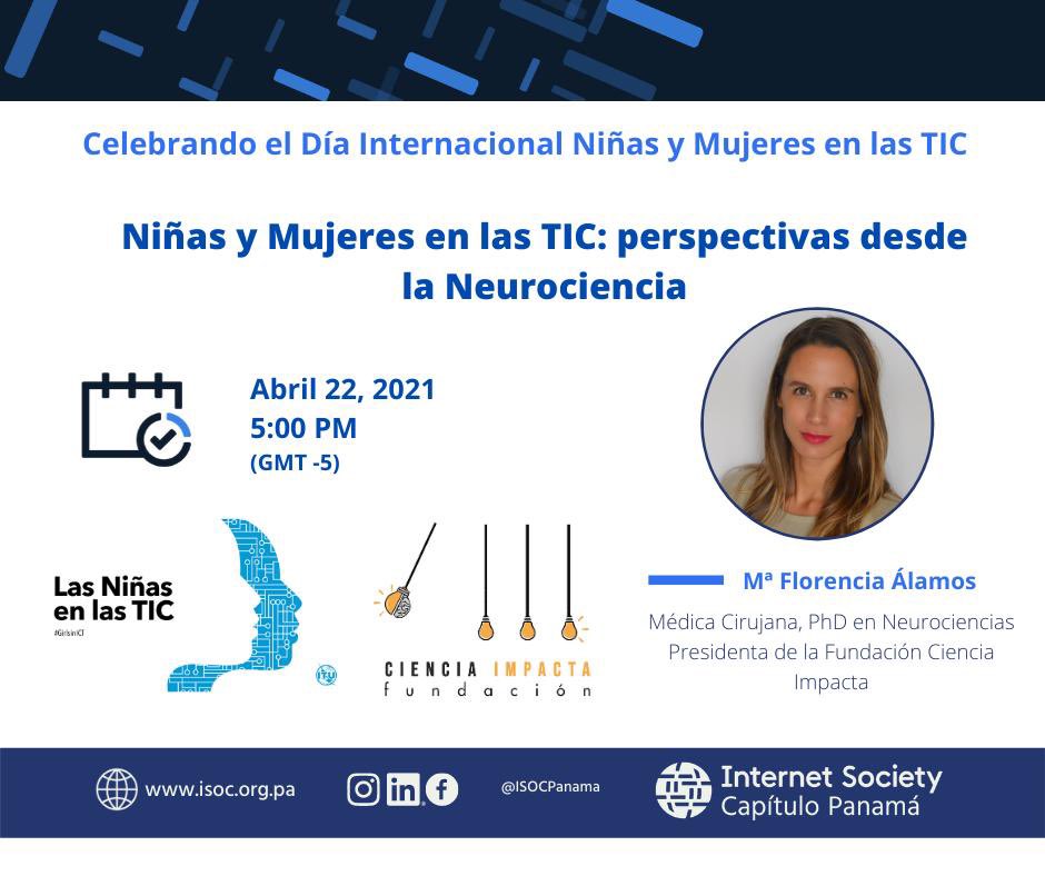cienciaimpacta's tweet photo. 📚🙇‍♀️Te invitamos al webinar “Niñas y mujeres en las TICS: perspectivas desde la neurociencia” en el que participara Florencia Alamos, Presidenta de la Fundación. Ven a conocer cómo potenciar el desarrollo de las niñas en las TICs inscríbete  aquí ➡️https://t.co/H6zBFxt20b https://t.co/h78J5NffYs
