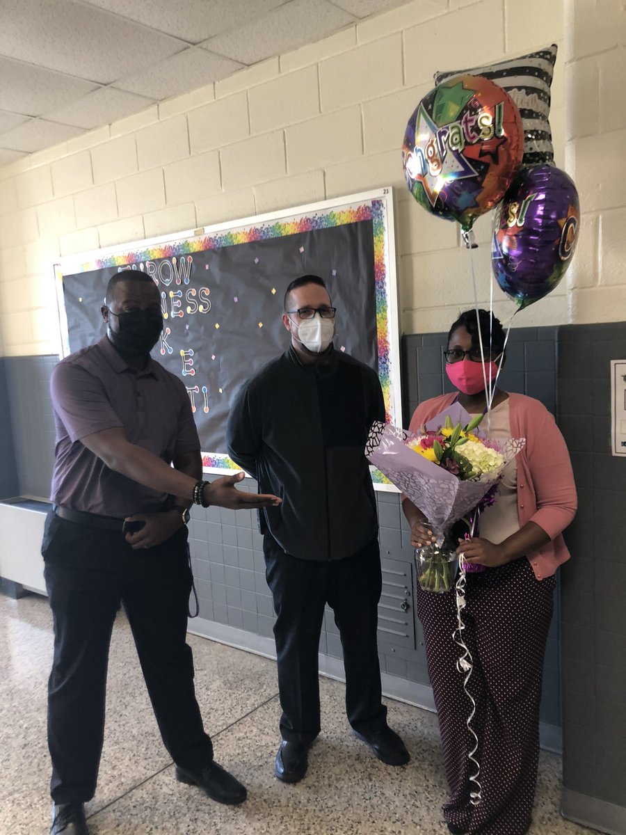 Congratulations to our Teacher of the Year, Ms. Tiona Staton!  Ms. Staton is an awesome math teacher and our Stem Lead !