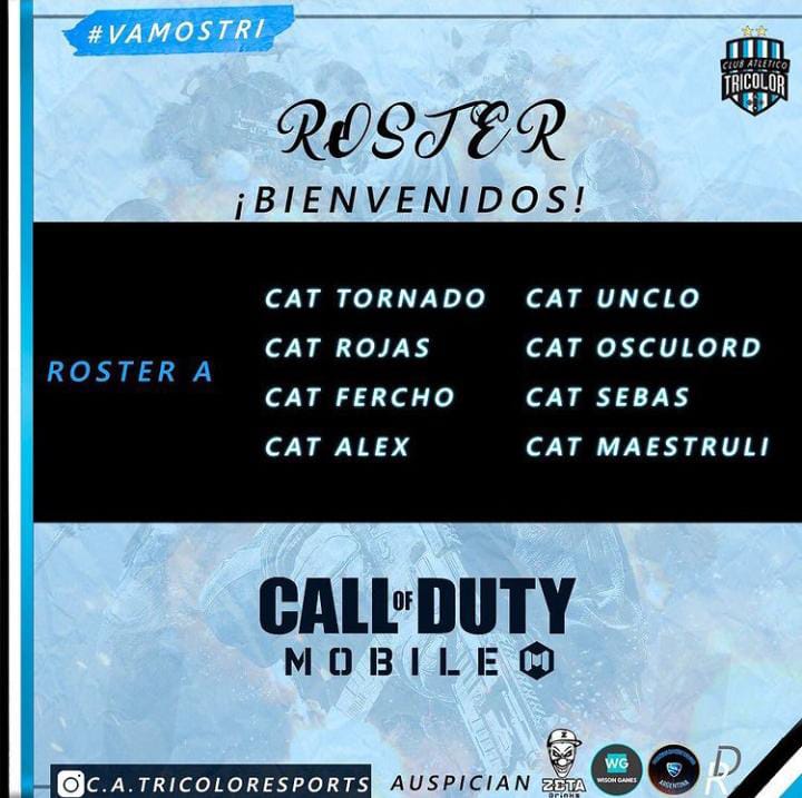 #Repost
Le damos la bienvenida a nuestro equipo de COD Mobile... A darlo todo muchachos 💪🏽