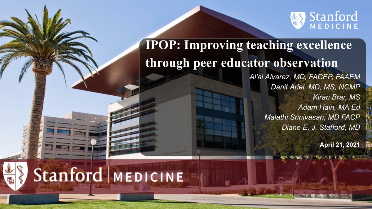Finishing up our slides for tomorrow's #GEA2021 talk on IPOP: Improving Teaching Excellence through Peer Educator Observation.

#bestjobever #MedEd #LoMaH #GEA #aamcGEA #AAMC