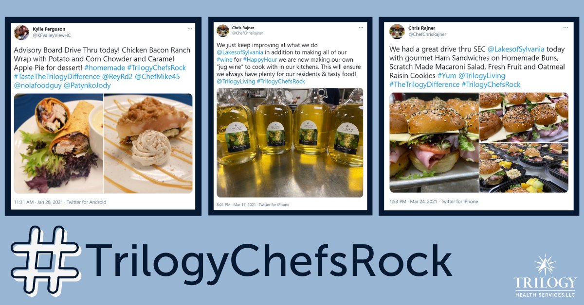 Trilogy_Careers's tweet image. We LOVE what you are saying on Twitter about Trilogy Chefs! If you are a foodie looking to learn the tricks of the trade apply today for our Dining Services team! trilogyjobs.com/c/dining-servi…
#TrilogyChefsRock