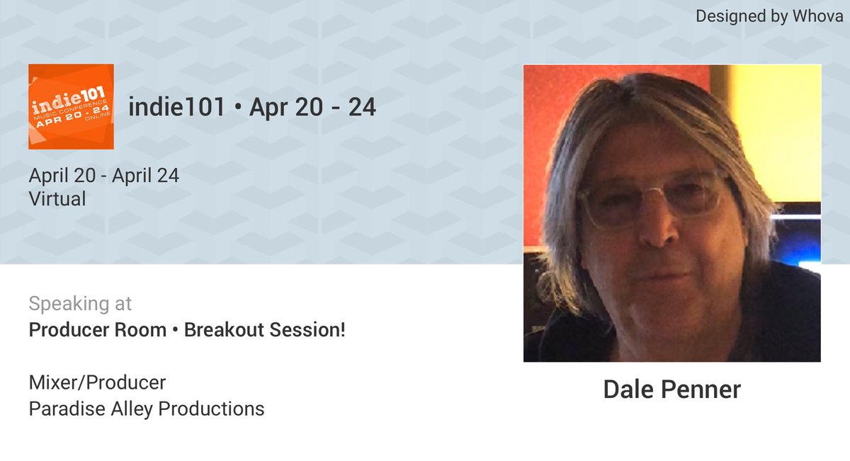 I am speaking at indie101 • Apr 20 - 24. Please checkout the details of my talk at: whova.com/embedded/speak…