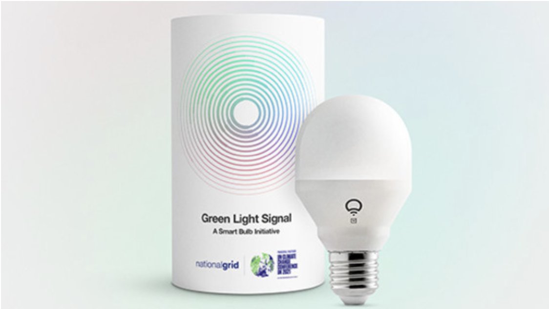 LIFX's tweet photo. Happy Earth Day! 🌎 

We’ve partnered with @nationalgriduk to help create consciousness around carbon consumption in the UK. 

With Green Light Signal you'll know when electricity is coming from low-carbon sources, like wind or solar. To learn more visit https://t.co/jhNvGxrcAW https://t.co/2Zqz9xwKIo