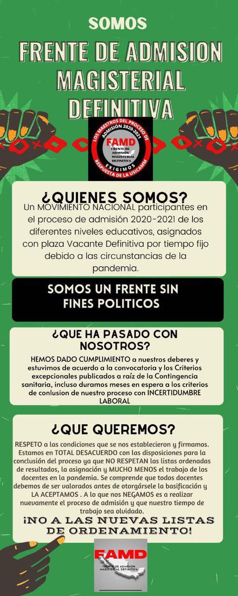 lunarescondidos's tweet photo. 📢Necesitamos apoyo para difusión, Autoridades escuchen‼️ #MaestrosEnVacantesDefinitivas #Admision2020 exigimos se respeten los Criterios y la Convocatoria #Listas1y2. Valoración SOLO para docentes asignados.
#certeza_laboral
#NoalasDisposicionesDeConclusion
#CertezaLaboralSEP https://t.co/WkTrUbrAkF