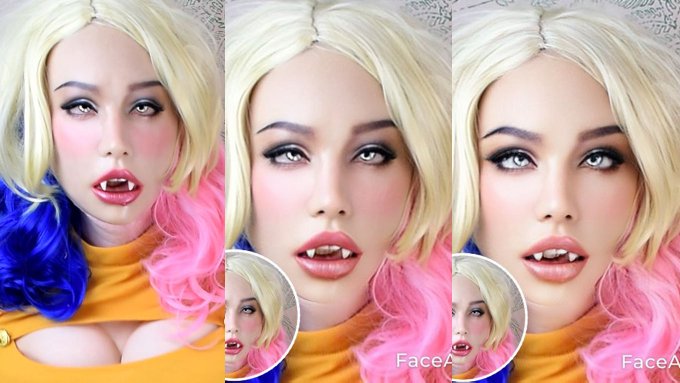 Faceapp makeup filter pic used with my female mask for Wombo AI video #femaledisguise #tgtransformation<a href="/tag/rubberdoll"class="tags"><span>#rubberdoll</span></a><a href="/tag/crossdresser"class="tags"><span>#crossdresser</span></a><a href="/tag/crossdressing"class="tags"><span>#crossdressing</span></a><a href="/tag/faceswap"class="tags"><span>#faceswap</span></a>