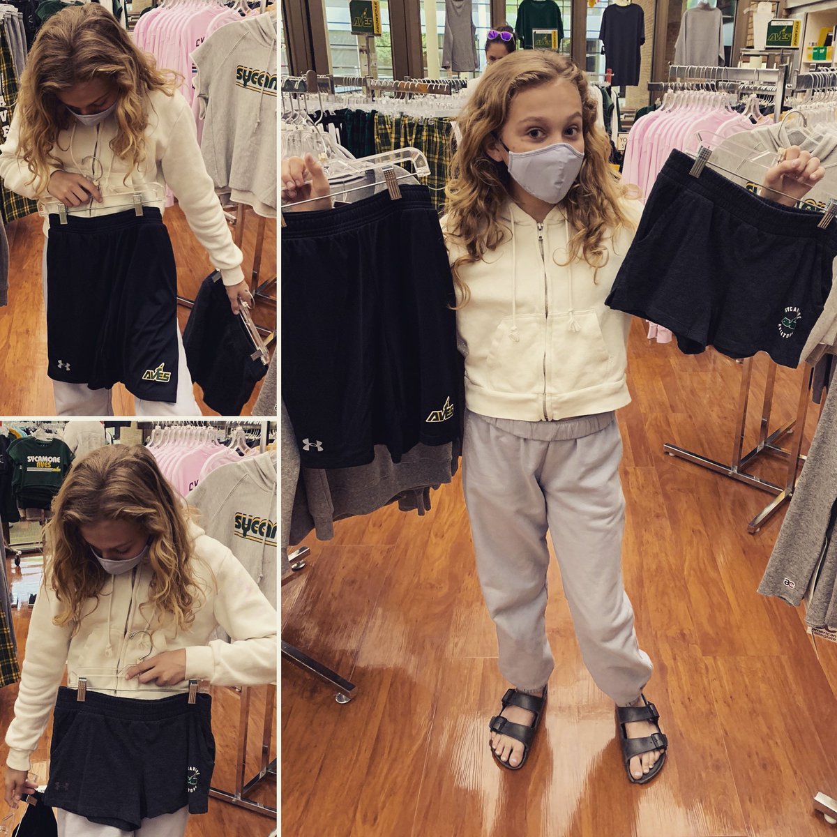 “Get both.” The answer she wanted to the question “ But, Mom, I can’t decide which AVES shorts to get.”
