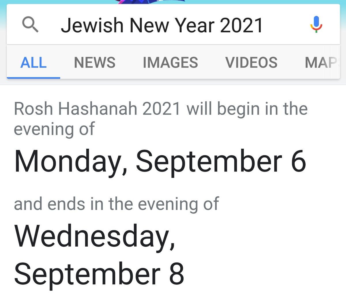 I know. It's confusing. If you looked up the Jewish festivals this year, you'd think the Golden Ray shipwreck in Brunswick kicked off the Israeli New Year, since it falls right on Sept 8th 2021, right? But nooo...(Judaism follows the Babylonian lunar calendar, not the Torah's.)