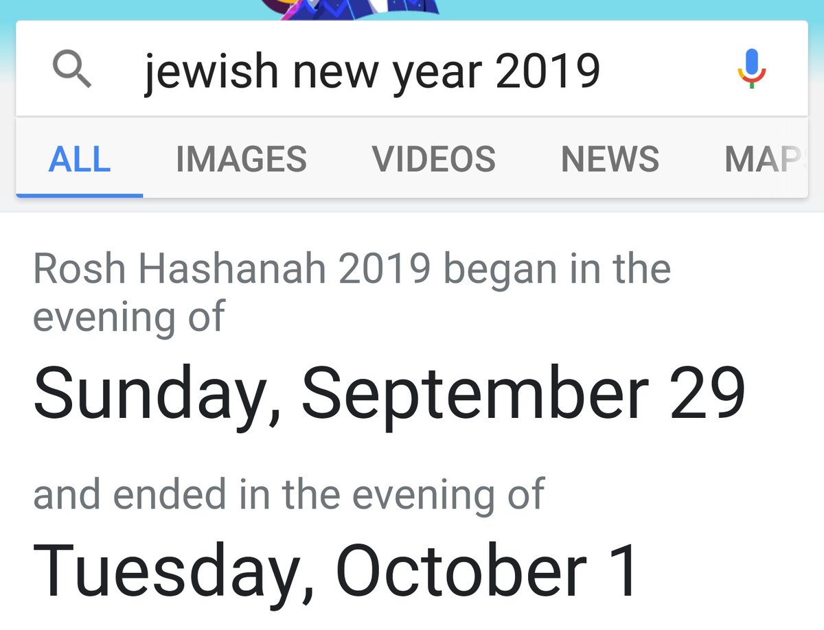 No, the 2019 Jewish New Year was a whole month later!!! Highlighting bow off- how bonkers!!! Israel is for rejecting its own calendars. A whole month of adjusting happens.