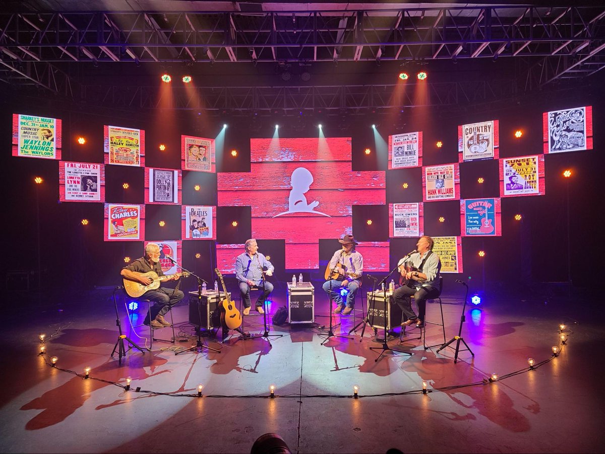 warburtongolf's tweet photo. 4 great country songwriters are warming up to play and tell the stories behind their biggest hits just minutes from now. Join #RiversRutherford, #JimCollins, @WynnVarble, &amp; @TimNicholsMusic
Streaming FREE at https://t.co/ClB2cMpuCT or KRG Live app for Apple or Android https://t.co/ECQSaaZEy3