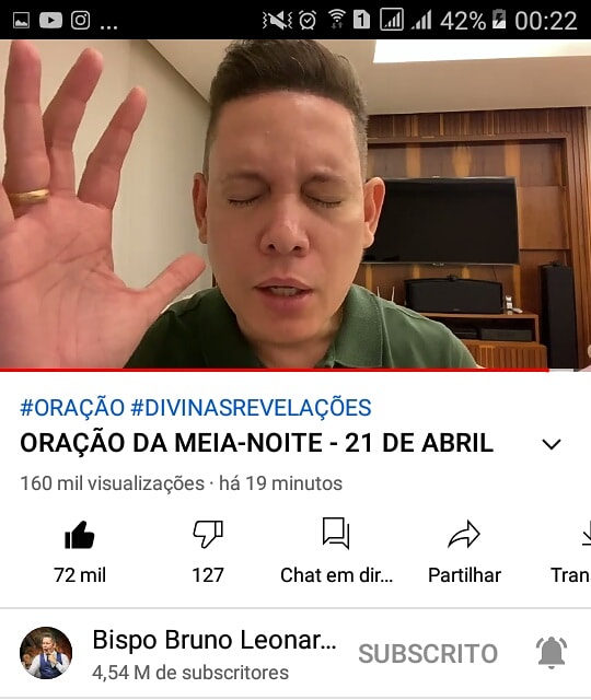 oração bispo bruno leonardo de hoje da meia noite