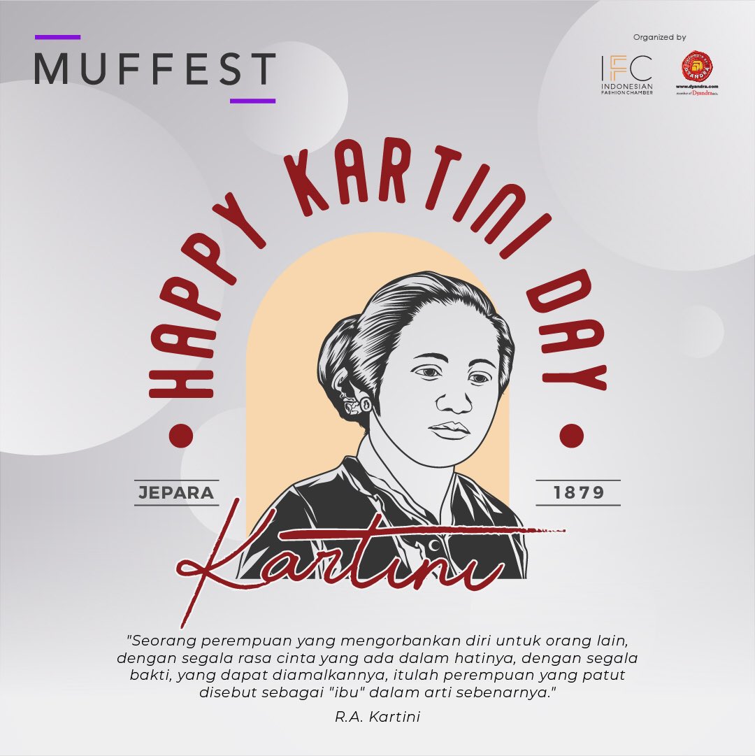 Selamat Hari Kartini untuk seluruh wanita di Indonesia.

Teruslah menjadi sosok wanita kuat yang menginspirasi, jangan pernah letih untuk berjuang, karena dalam setiap perjuangan selalu akan ada hal baik dibaliknya.

Habis gelap, terbitlah terang.

#HariKartini #MUFFEST