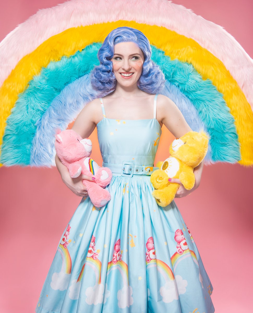 Sarsparilly's tweet photo. SNEAK PEAK #4 We might 'Netflix and Chill', but Care Bears 'Rainbow and Chill' 🌈 🌈🌈The next style in our @carebears x Sarsparilly collection is our Rainbows and Chill Dress! Available from 9am this Friday the 23rd Australian Eastern Standard Time #sarsparillylovescarebears https://t.co/nGUX4mgioB