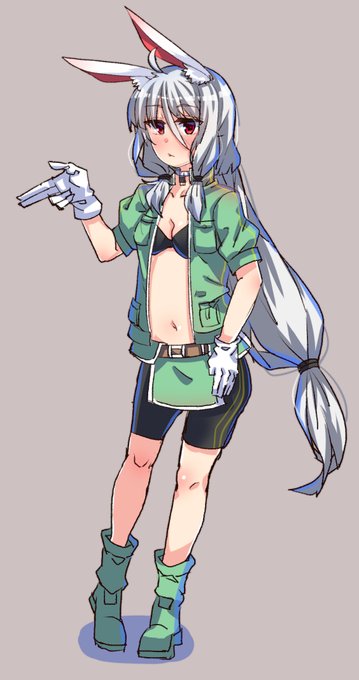 あまりにも暇なので来月中ぐらいに一本創作でも描くかーとウサ耳キャラ 